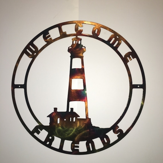 Bodie Island NC Lighthouse Indoor or Outdoor Plasma Cut Metal Wall Art