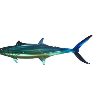 King Mackerel Fish Indoor or Outdoor Metal Wall Art Hand Finished