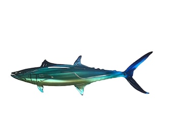 King Mackerel Fish Indoor or Outdoor Metal Wall Art Hand Finished