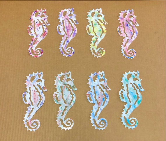 Seahorse Metal Wall Art Indoor Outdoor In Assorted Colors