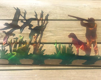 Wader Hanger Duck Hunting Fly Fishing Metal Wall Art For Drying Chest Waders