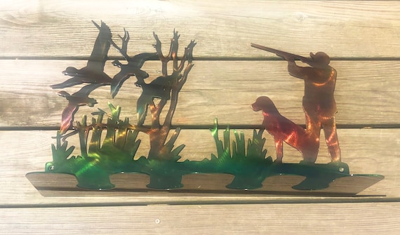 Wader Hanger Duck Hunting Fly Fishing Metal Wall Art For Drying Chest Waders