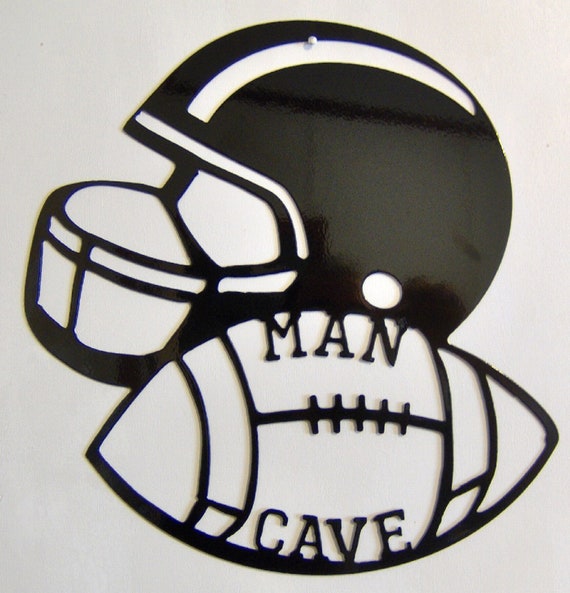 Football Helmet Customizable Man Cave Indoor Outdoor Metal Art