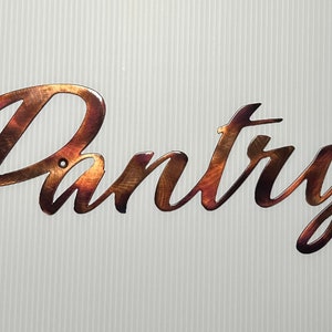 Pantry Metal Wall Art Kitchen Decor