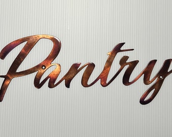 Pantry Metal Wall Art Kitchen Decor