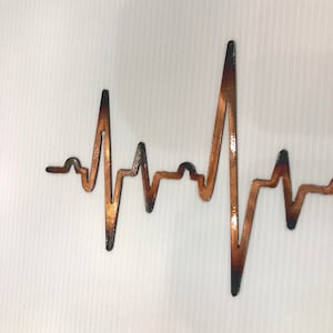 EKG Heartbeat Heart Nurse Healthcare Gift Metal Wall Art - Etsy