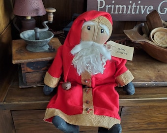 Primitive Santa, Olde world Santa, Primitive Christmas, Santa, St. Nick