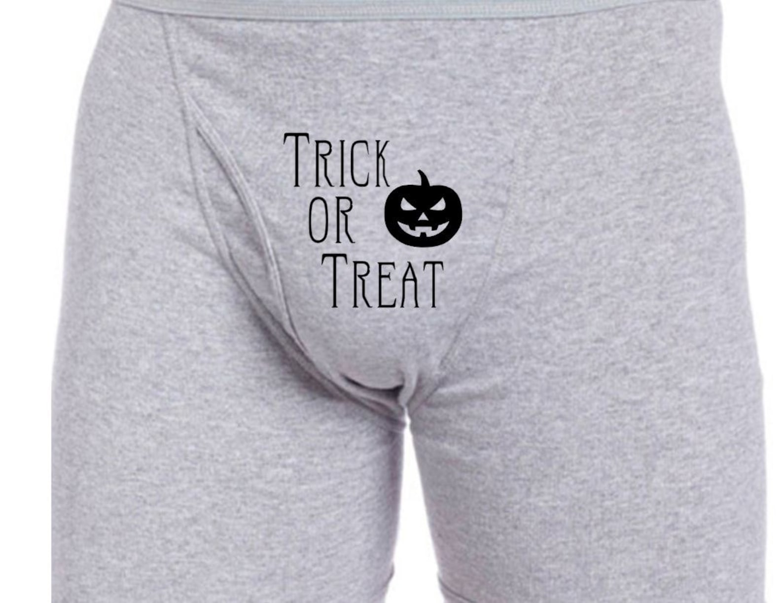 Custom Halloween Underwear Mens Gift Trick or Treat Gag Gift Etsy