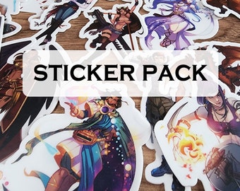 Character Sticker Pack | Pick Your Own | Custom Sticker Pack | Matte Vinyl Die-Cut Sticker