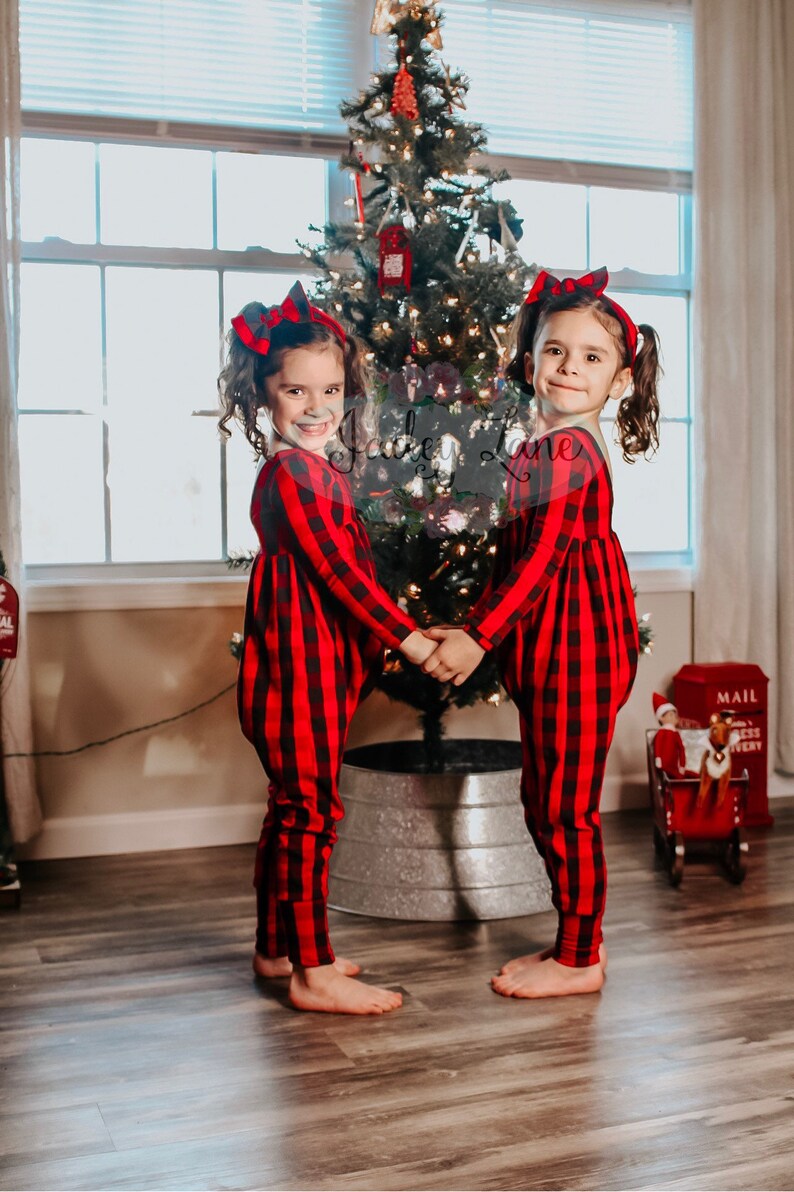 Traditional Christmas Girl Romper