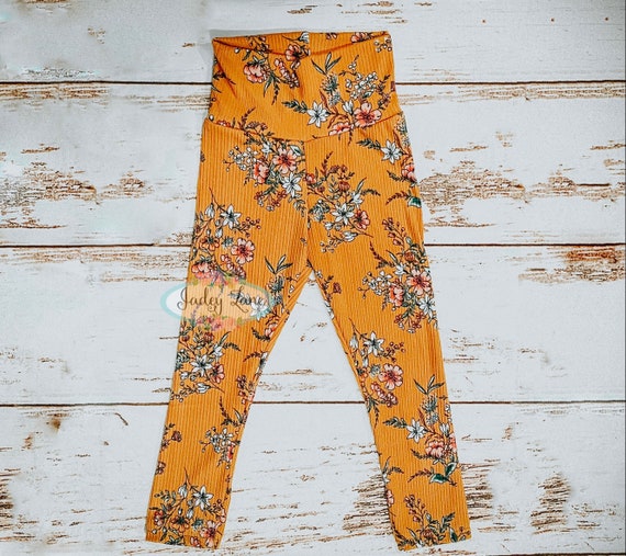 baby girl mustard leggings