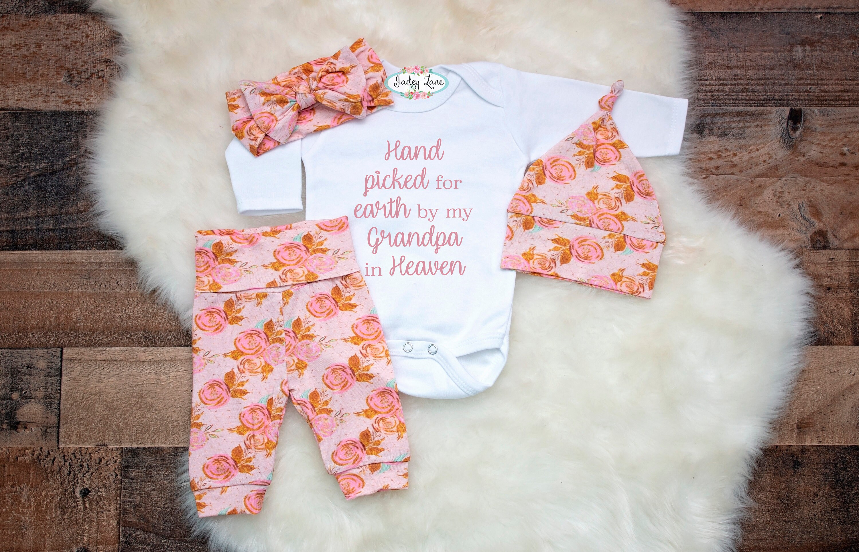 pink and white outfit for baby shower