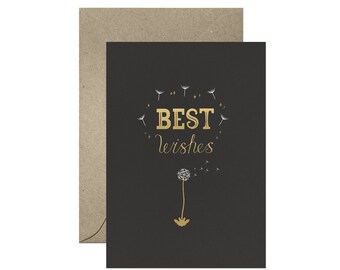 Best Wishes - C6 Greeting Card