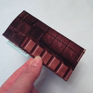 Etui à pilule Collection tablette de chocolatmarron,coton image 4