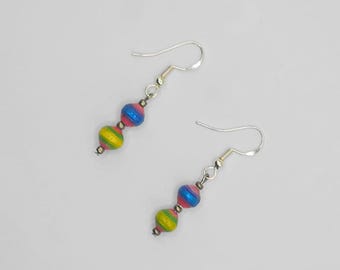 Handmade Paper Bead Earrings