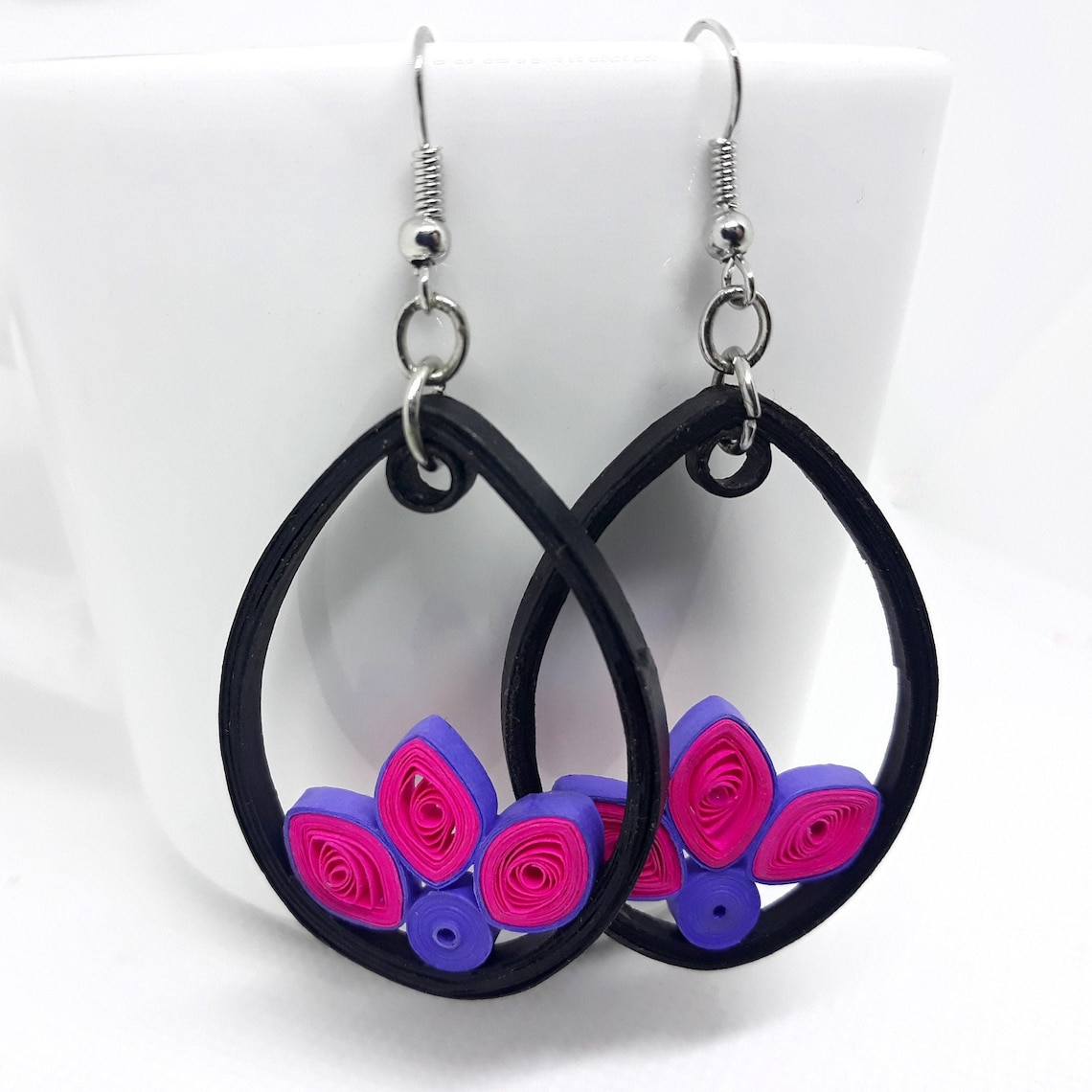 Paper Quilled Dangle Earrings Etsy