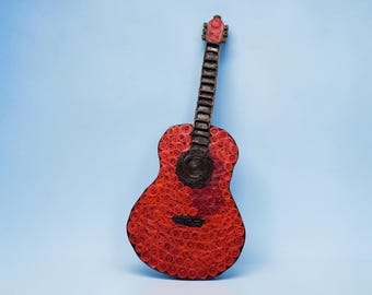 Paper Quilled Guitar Wall Art