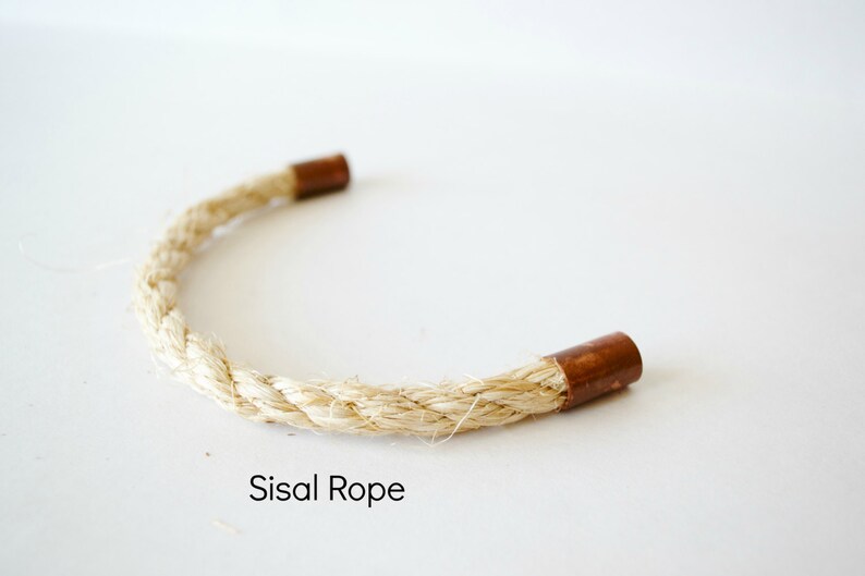 Rope Drawer Handle / Pull Copper Pipe Straight End Etsy