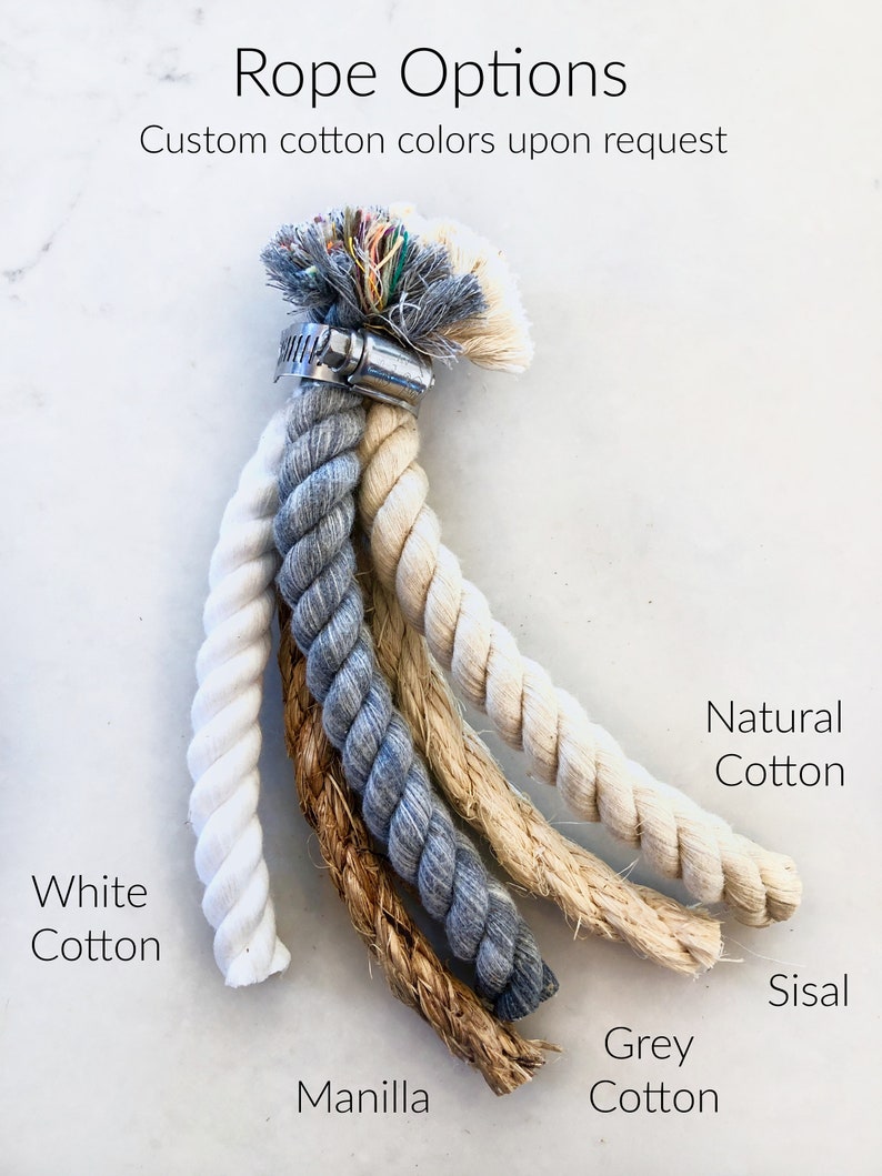 Rope Drawer Handle Cabinet Pull: Steel Nut Hexagonal End - Etsy