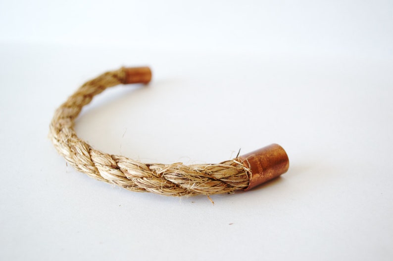 Rope Drawer Handle / Pull Copper Pipe Straight End Etsy