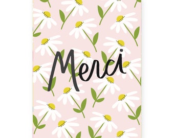 Merci Greeting Card • Instant Download •  Download Once—Print Infinitely! • Happy Mail