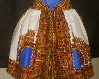 Midi Dashiki Skirt