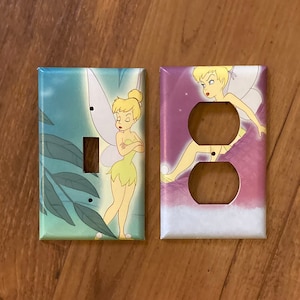 Set of Tinkerbell Light Switch and Electrical Covers, Peter Pan, Tinkerbell Decoration, Tinkerbell Nursery, Tinkerbell Fairy, pp26