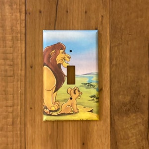 Simba and Mufasa Light Switch Plate, LK23