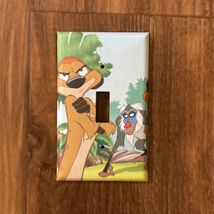 Lion King Timon and Rafiki Light Switch Cover,  LK12