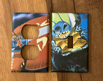 Lilo and Stitch Light Switch and Electrical Cover, Stitch Decoration, LS1