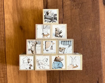 Little Bear Wooden Blocks, Nursery Blocks
