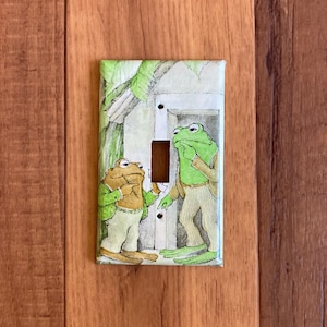 Cubierta de interruptor de luz de rana y sapo