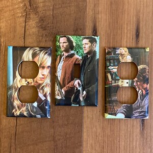 Supernatural Light Switch and Electrical Outlet Covers, Sam, Dean, Ruby, Jo