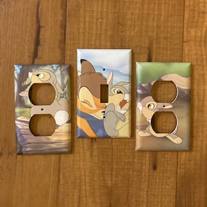 Bambi and Thumper Light Switch Cover and Electrical Outlet Cover, BAM2