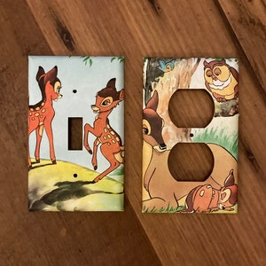 Bambi and Mother Light Switch and Electrical Cover, BAM7