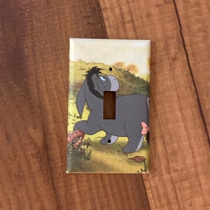 Eeyore Winnie the Pooh Light Switch Plate Cover, Winnie the Pooh Decor, Eeyore Decor, Winnie the Pooh Nursery, Eeyore Nursery, WTP13