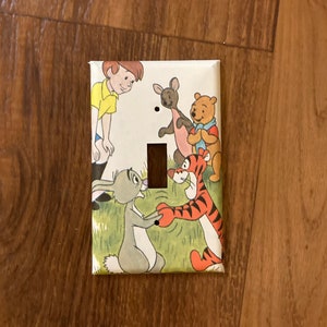 Winnie the Pooh Light Switch Cover, Christopher Robin, Kanga, Tigger, WTP22