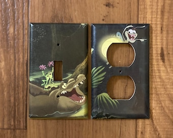 Princess and the Frog Light Switch and Electrical Cover, Princess Tiana, Prince Naveen, Louis, Ray, FP6