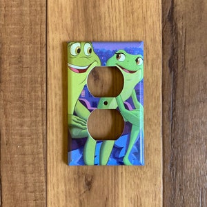 Princess and the Frog Electrical Outlet Cover, Nursery Princess Tiana, Prince Naveen, FP4