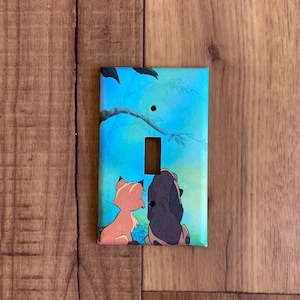 Copper and Tod Light Switch Cover Fox and the Hound, Fox and the Hound Nursery