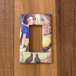 Snow White Rocker Style Light Switch Cover