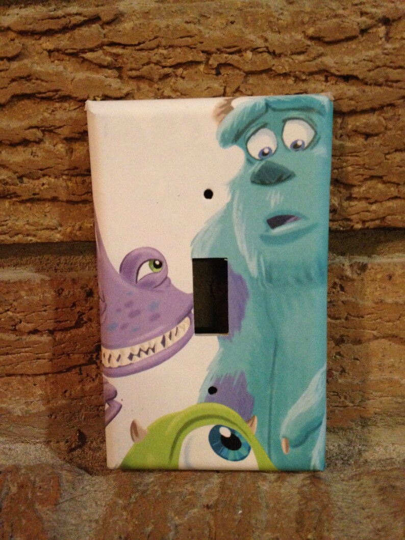 Monsters Inc Light Switch Cover Monsters Inc Sulley Boo Etsy