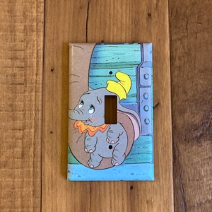 Dumbo Light Switch Cover, Dumbo Nursery, Dumbo Elephant, Dumbo Mother, Dumbo Baby, Dumbo Circus, 16