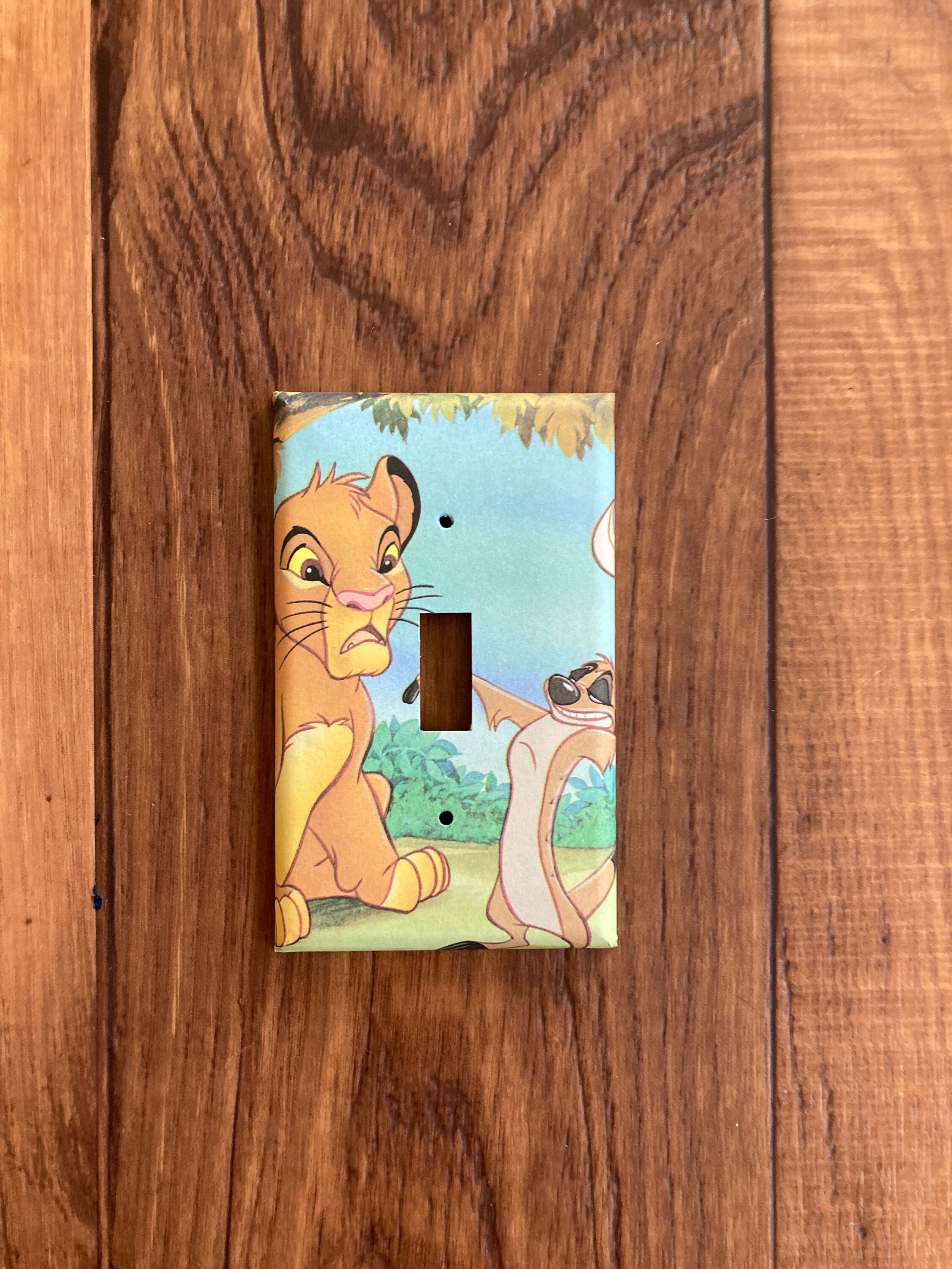 Lion King Simba and Timon Light Switch Plate, LK21 - Etsy