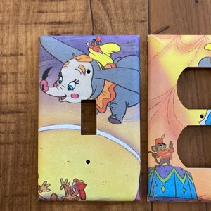 Dumbo A Flying Elephant Light Switch and Electrical Outlet Cover, DUM7 image 4