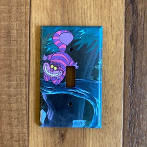 Cheshire Cat Light Switch Cover, Alice in Wonderland, Cheshire Decor, ALI25