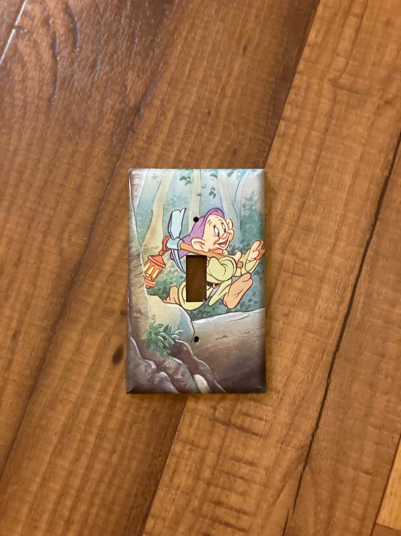 Dopey Snow White and the Seven Dwarfs Light Switch Cover, SW4 image 2