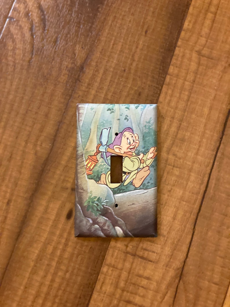 Dopey Snow White and the Seven Dwarfs Light Switch Cover, SW4 image 1