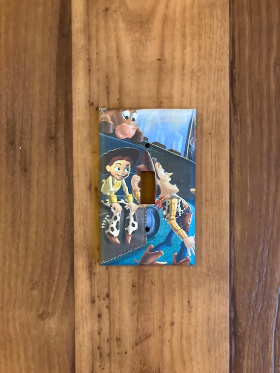 Jessie and Woody Toy Story Light Switch Cover, Toy Story Decor, Toy Story Jessie, Toy Story Woody, Toy Story Decor, Toy Story Nursery, TS5