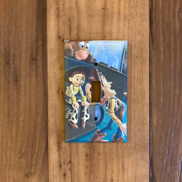 Jessie and Woody Toy Story Light Switch Cover, Toy Story Decor, Toy Story Jessie, Toy Story Woody, Toy Story Decor, Toy Story Nursery, TS5